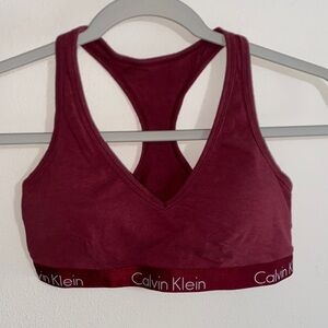 Calvin Klein Deep Red Sports Bra